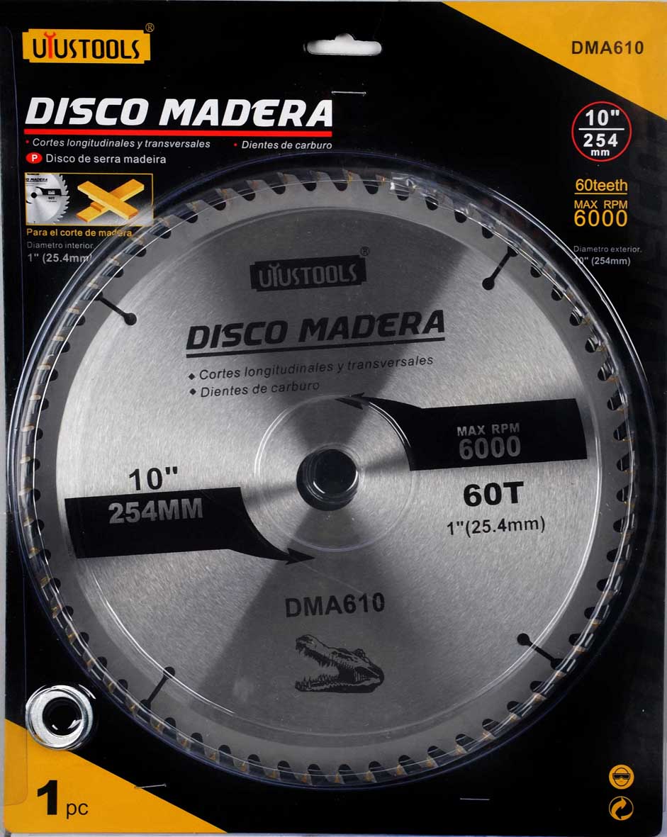 DISCO MADERA 10 60D UYU DMA610